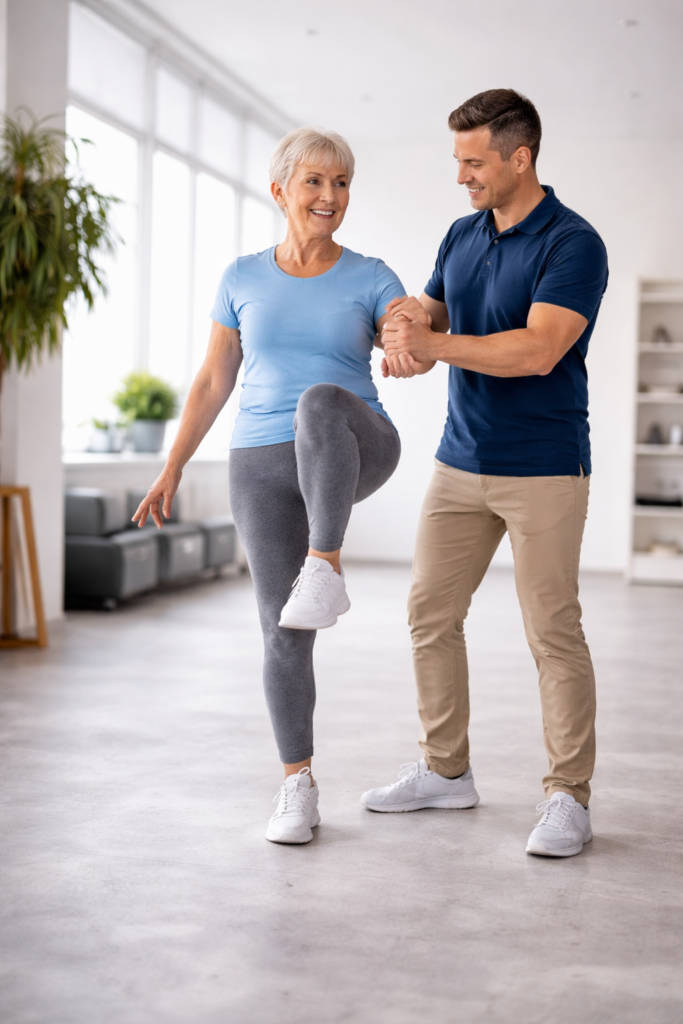 improving balance after 50 exercise