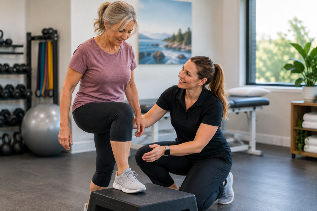 Patient receiving arthritis physical therapy to improve joint strength and mobility.